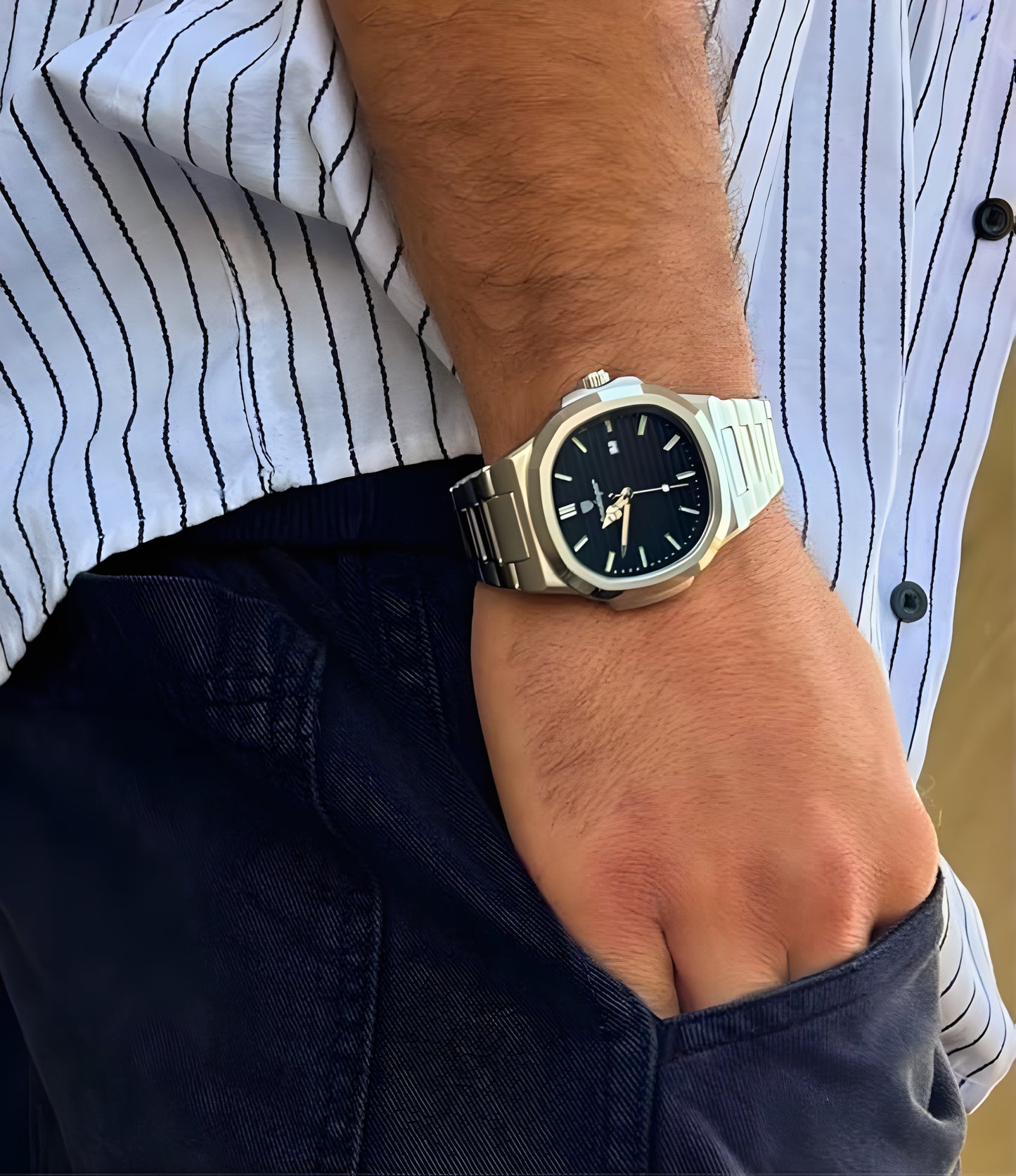 Luxury Stainless Steel Watch