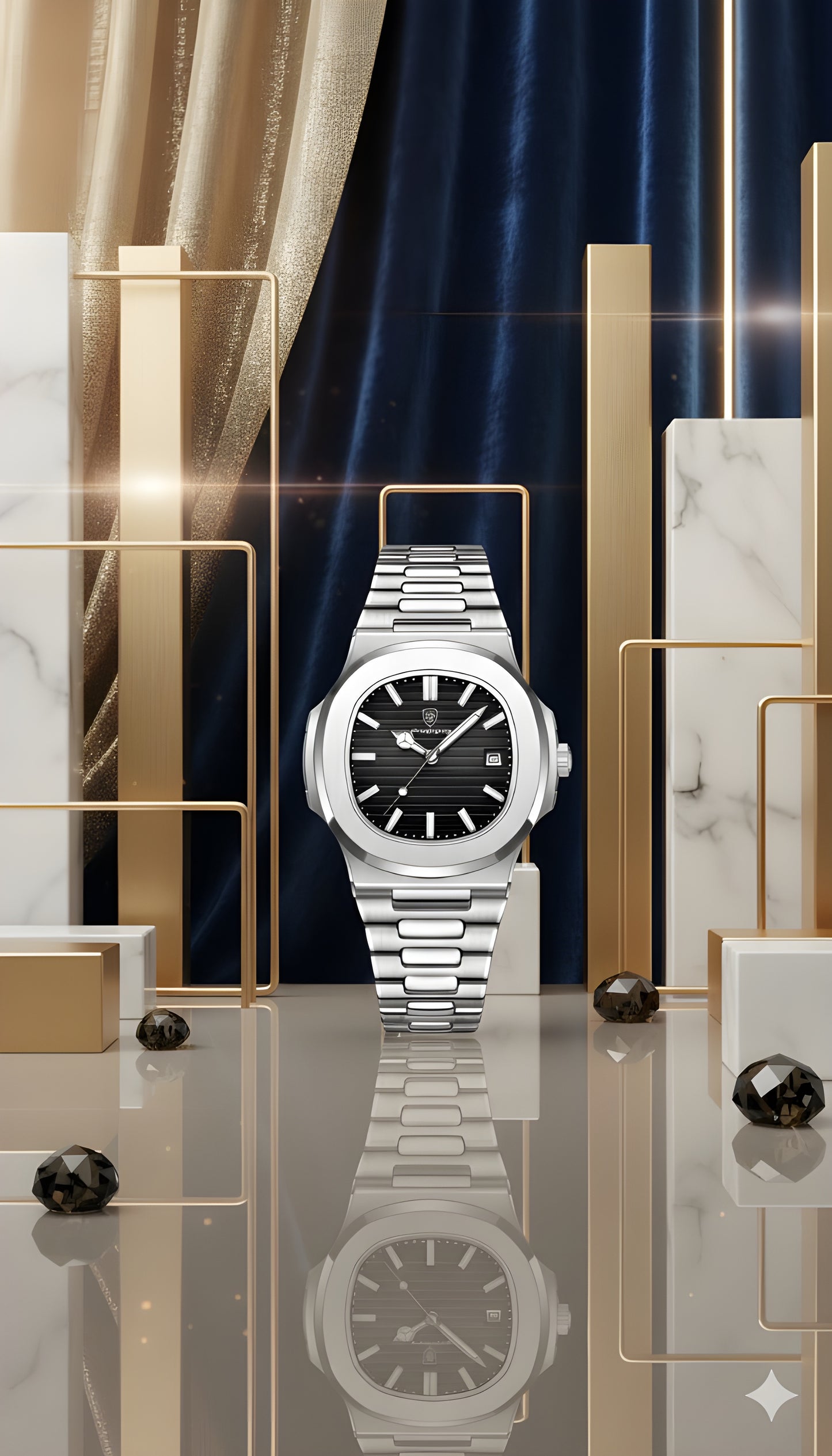 Luxury Stainless Steel Watch
